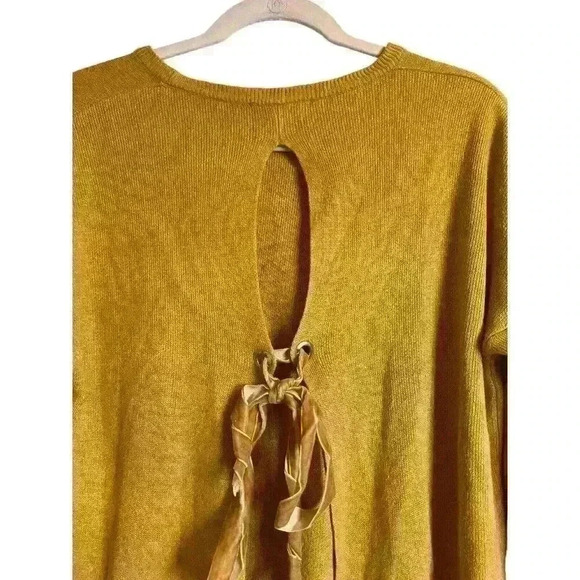 American Eagle One Size Don't Ask Why Sweater Open Back Fall Holiday Party - Picture 10 of 13